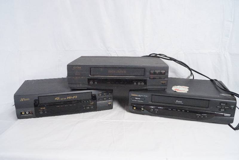 lot 99311 image: 3 VCRs - All for One Bid - Dont Miss This One