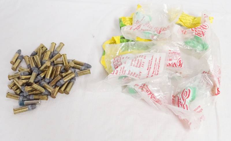 lot 1001 image: Lot of .22 Calibur Bullets and Ear Plugs - See photos