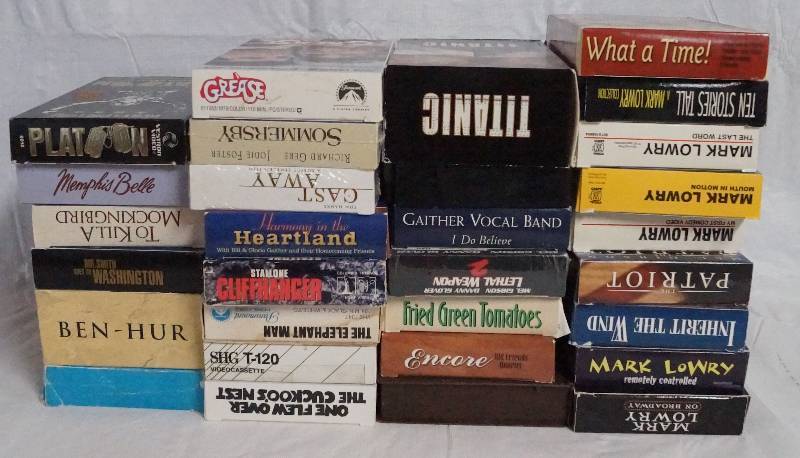 lot 9353 image: Huge Selection of VHS Movies- See Photos for Movie Titles Great Bundle