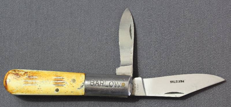 lot 9093 image: Vintage Imperial 3.5 Barlow Folding Multi-Blade Pocket Knife. Pakistan