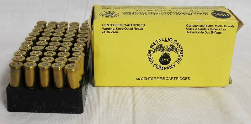lot 99215 image: Package of 50 Centerfire Cartridges 38 Special UMC in Box - 130 GRAIN METAL CASE