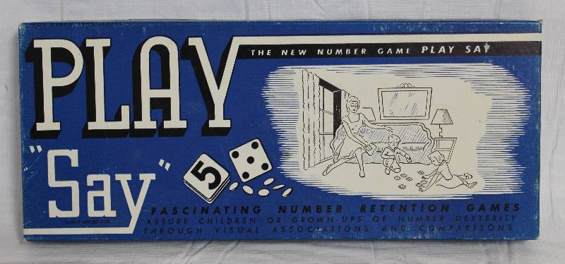 lot 9153 image: Neat Vintage PLAY SAY Game - Copyright in 1946 USA Made