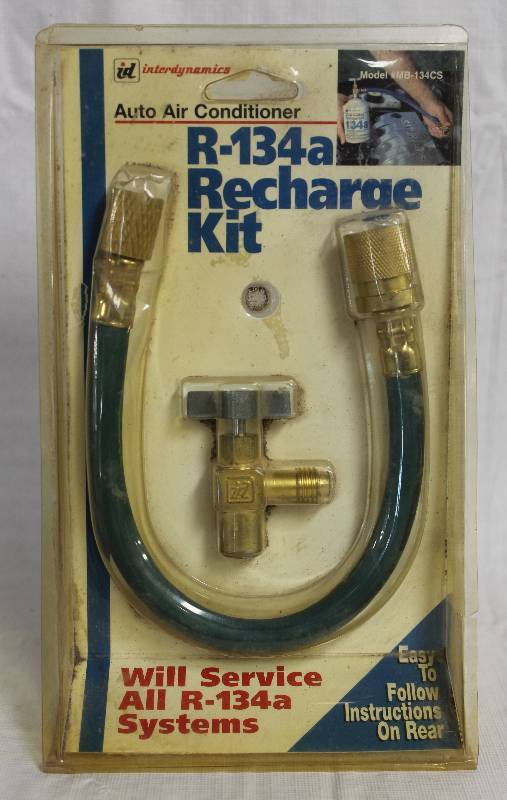 lot 9175 image: Interdynamics Auto Air Conditioner R-134a Recharge Kit. Model #MB-134CS