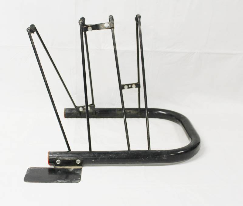 lot 9217 image: Metal Bike Floor Stand - Bicycle Rack