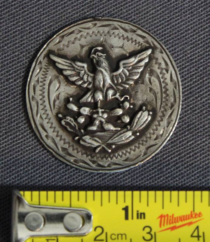 lot 9443 image: Signed Sterling Silver Plata .925 Guad Mex Mexican Eagle Token