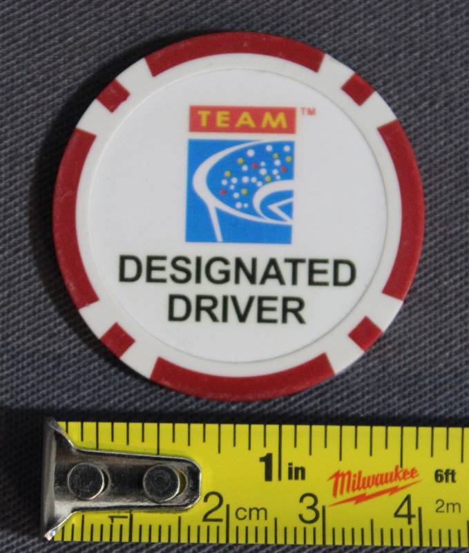 lot 9444 image: Aramark Team Designated Driver Token Chip