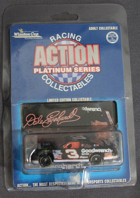 lot 9454 image: ACTION Platinum Series - Dale Earnhardt Die Cast Stock Car, NEW in package.
