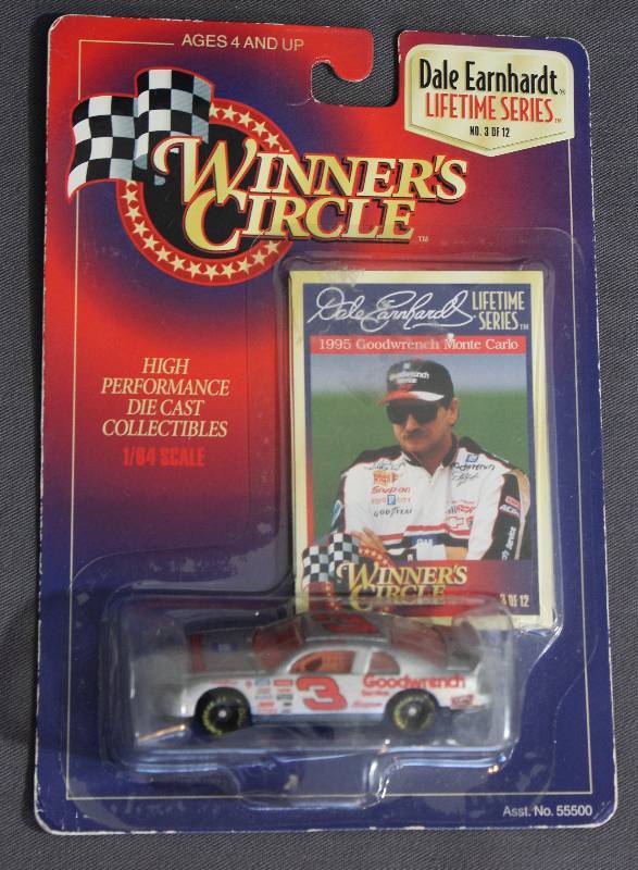 lot 9458 image: Winners Circle Dale Earnhardt Die Cast Stock Car, NEW in package. No. 55582