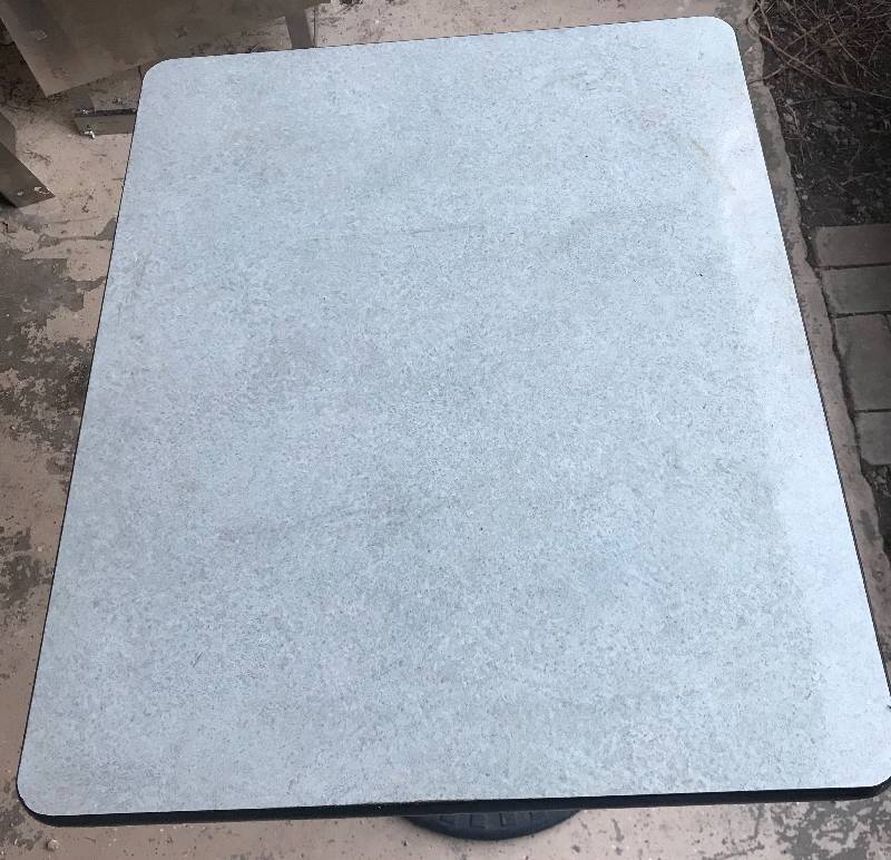 lot 4199 image: Super Fancy High Restaurant Table with Foot Rest Pedestal