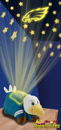lot 1003 image: SUPER BOWL CHAMPS - NEW Pillow Pets - Dream Lite - NFL FOOTBALL - Night-Lite - Projects a Starry Sky