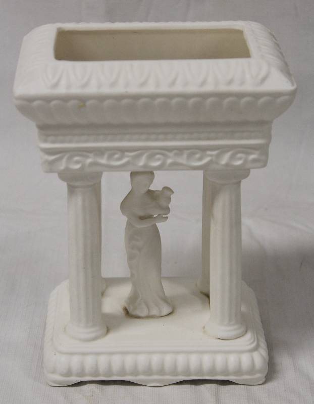lot 9326 image: Samson Import Co 1962 Ceramic Roman-esque Flower Planter #5294