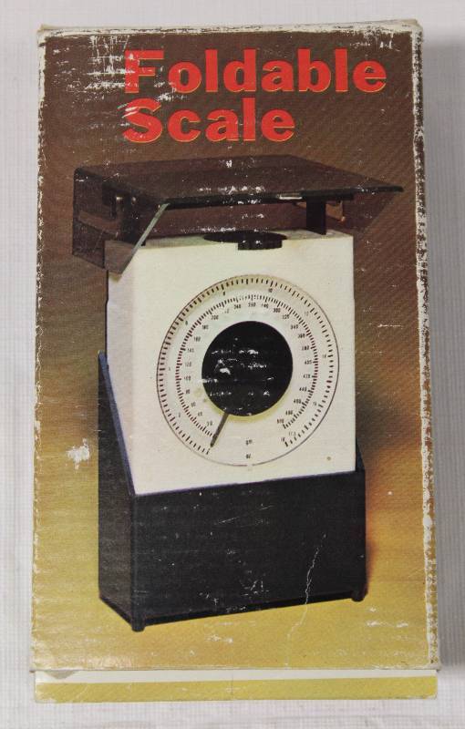 lot 9378 image: Foldable Kitchen Scale with Instructions