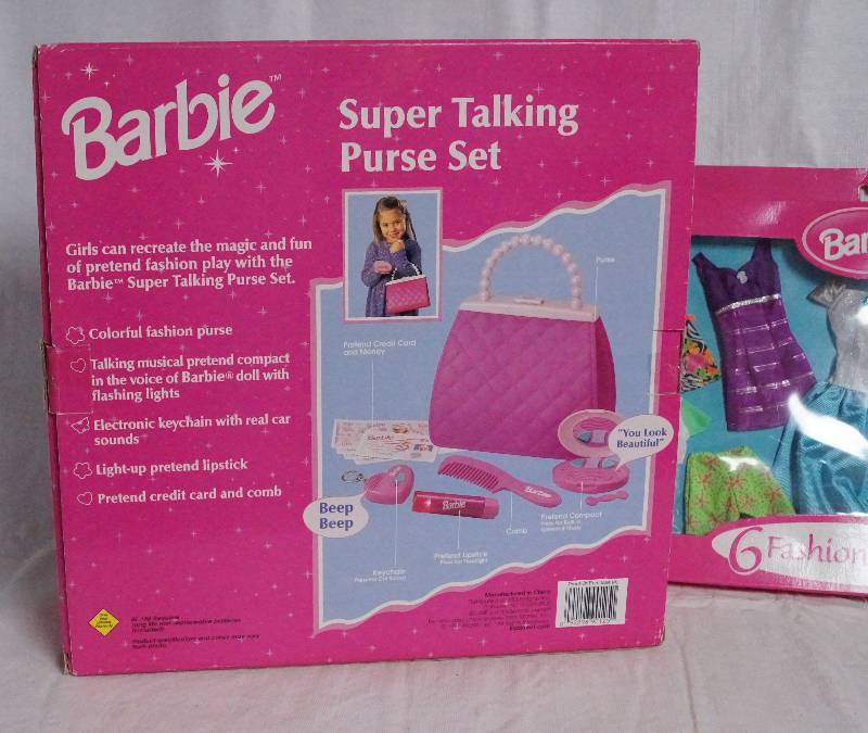 barbie electronic purse set