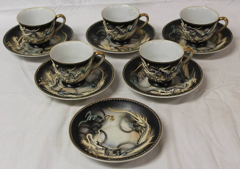 kutani dragonware tea set