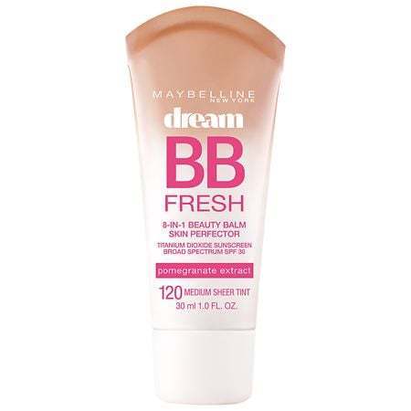 lot 1254 image: MaybellineDream Fresh BB Cream - 120 Medium - 1 fl oz SPF 30, Sheer Coverage, Natural Finish, Hydrates