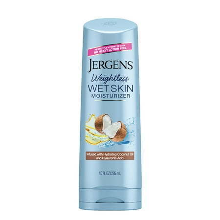 lot 1266 image: Jergens Wet Skin Body Moisturizer for Dry Skin In-Shower Body Lotion Coconut 10 oz