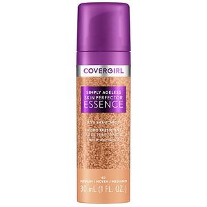 lot 1490 image: COVERGIRL Simply Ageless Skin Perfector Essence Vegan Foundation - 40 Medium - 1 fl oz