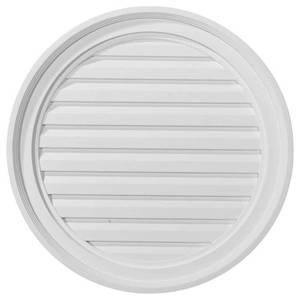 lot 1542 image: 22 W x 22 H x 1 14 P Round Gable Vent Louver Functional