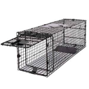 lot 1544 image: 32 in. Folding Raccoon Live Animal Cage Trap (1-Pack)