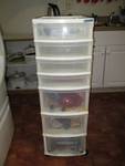 Storage Cabinet with Contents