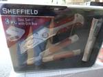 Sheffield 3 pc tool set with chrome box.