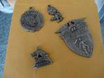 Military school medallions.