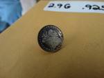 1882 coin pin sterling silver 2.9g.