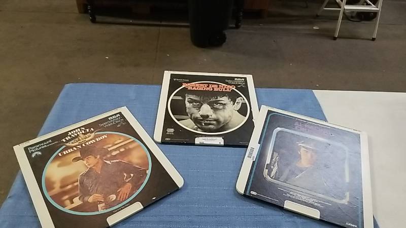 lot 1020 image: 3 RCA Select Disc- Pre-Lazer Disc-  Urban Cowboy  Raging Bull