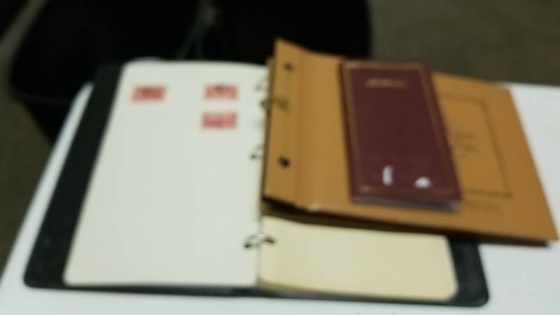lot 3136 image: Old Scrap Books- Stamps