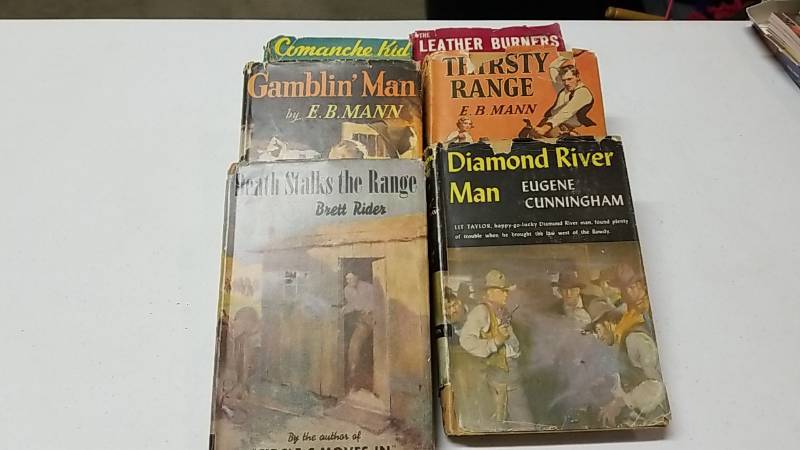 lot 3142 image: Wow- Lot of Old Western Themed Hardcover Books