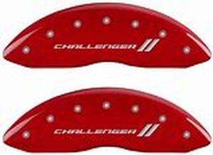 lot 54796 image: MGP red caliper cover with charger stripes