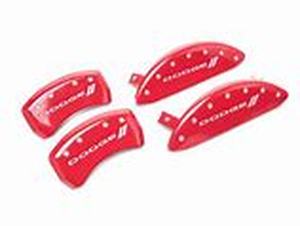 lot 54798 image: MGP red caliper covers with GT Logo front and rear (15-22)