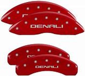 lot 54799 image: MGP red caliper covers with Denali logo