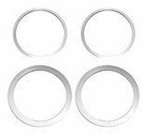 lot 54837 image: speaker trim rings polished midrange 2 piece (15-21 GT)