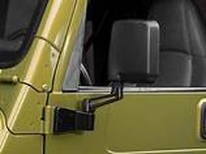 lot 54854 image: opr side mirror driver side black (87-02) Jeep Wrangler yj
