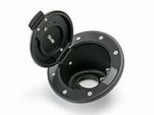 lot 54891 image: DV8 Offroad billet fuel cap black (01-20) Jeep Wrangler