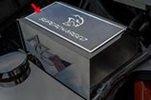 lot 54908 image: 2015-2016 charger carbon fiber fuse box Cover top plate