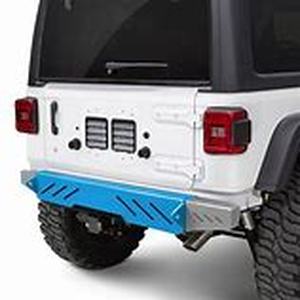 lot 54917 image: steinjager rear bumper end caps playboy blue (18-22) Jeep Wrangler