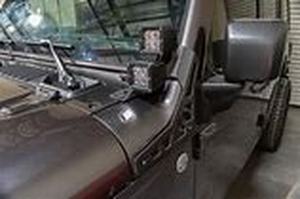 lot 54918 image: DV8 Offroad A pillar led pod light mounts (18-21) Jeep Wrangler