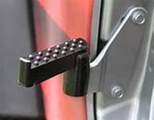 lot 54938 image: steinjager stationary foot pegs black poly (07-18) Jeep Wrangler
