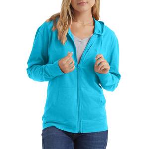 lot 83799 image: Hanes womens Slub Jersey fashion hoodies, Process Blue, XX-Large US