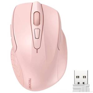 lot 83823 image: TECKNET Wireless Mouse, 2.4G Ergonomic Optical Mouse, Computer Mouse for Laptop, PC, Computer, Chromebook, Notebook, 6 Buttons, 24 Months Battery Life, 4000 DPI, 6 Adjustment Levels