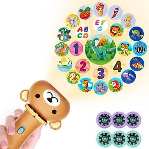 lot 83829 image: Baby Toddler Toys Educational Projector - Kids Toy Flashlight Projector for Girls and Boys 18M with Dinosaurs Numbers 26 Letter Multi-Theme, Great Baby Toy for Learning Nightlight Cognition Bedtime