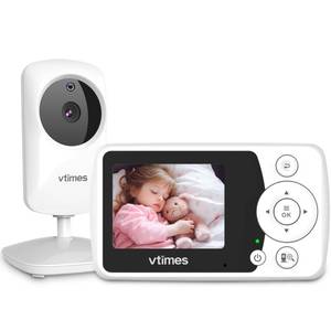 lot 83831 image: VTimes Video Baby Monitor with Camera and Audio - 2.4 LCD Screen, Portable Baby Camera Monitor No WiFi Night Vision VOX Mode Feeding Alarm 1000ft Range Ideal for BabyElderlyPet