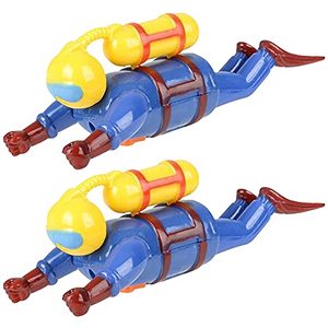 lot 83876 image: ArtCreativity Wind Up Scuba Diver Toys for Kids, Set of 2, Swimming Water Toys, Fun Bathtub Toys for Kids, Underwater Party Favors for Boys and Girls, Unique Goodie Bag Fillers