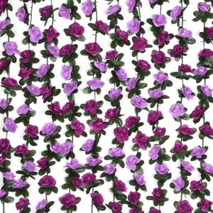 lot 83882 image: BLEUM CADE 5Pcs 41Ft Flower Garland Artificial Rose Vines for Bedroom, Cute Fake Hanging Flower Vines Floral Garland Decorations for Wedding Party Wall Room Decor Aesthetic