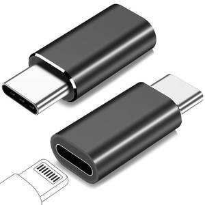 lot 83883 image: FQSH for Lightning Female to USB C Male Adapter for iPhone 15 Pro Max Plus,for iPad Air,for Samsung,Support 27W PD Fast Charging&Data Transfer,Type C Charger Connector Cable,Not for AudioOTG,Black