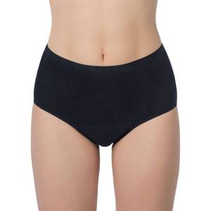 lot 83895 image: AIRCUTE Absorbent Urinary Incontinence Underwear for Women, Seamless Sanding High Waist Panty for Bladder Leaks Protection 60ML(Black, Small)