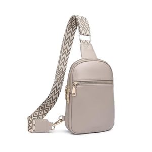 lot 83919 image: DIOMO Anti Theft Small Sling Bag for Women Cross Body Bag Trendy, RFID Fanny Packs Vegan Leather for Women Travel Belt Purse (1-Grey)