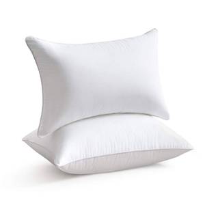 lot 83936 image: Oubonun 14 x 22 Pillow Inserts (Set of 2) - Lumbar Pillow with 100% Cotton Cover - Rectangle Square Interior Sofa Pillow Inserts - Decorative Pillow Insert Pair - White Couch Pillow